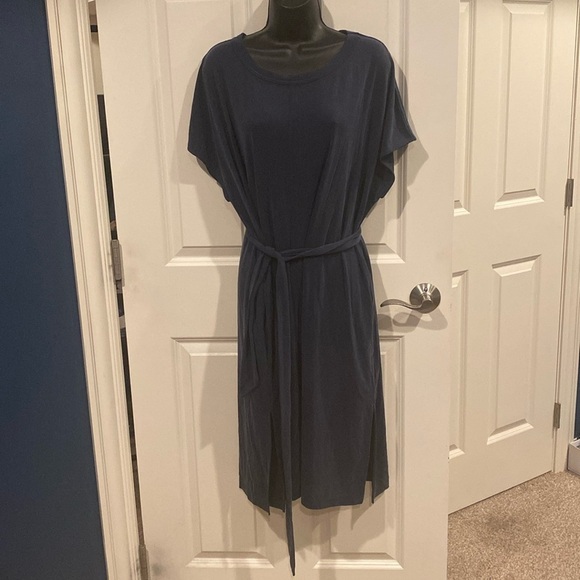 Blue XL Banana Republic dress - NWT - left belt loop not attached on - Picture 1 of 5